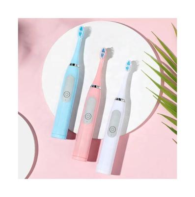 China OEM Reusable Pretty Household Vibrating Electric Soft Cleaning Teeth Hair Oral Adult Electric Toothbrush for sale