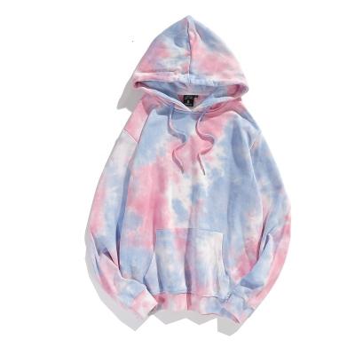 China Anti-Wrinkle High Fashion Unisex Casual Non-iron Tie Dyed Organic Cotton Luxury Hoodies for sale