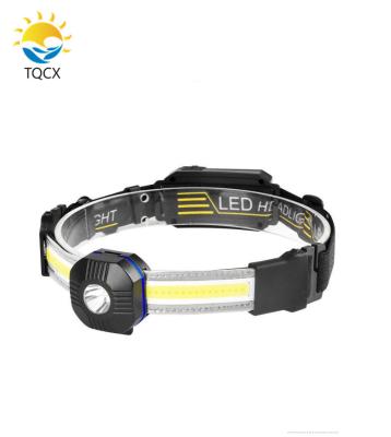 China Outdoor Camping LED Bicycle Light Head Light COB High Brightness Fishing Climbing Light 16*5*6CM for sale