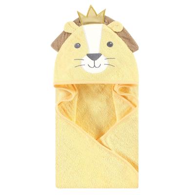 China Fiber Hooded Unisex Bamboo Animal Face Sleeping Bag Amazon Baby Towel Baby Hooded Bath Towel, The Lion King, One Size for sale