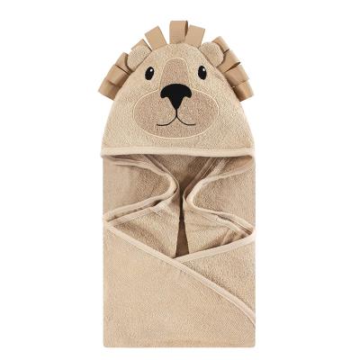 China Animal Hooded Microfiber Bamboo Fiber Towel Bath Baby Cartoon Coral Fleece Safe For Kids Cotton Kindergarten And Baby Products Factory Wholesale for sale