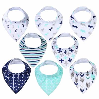 China 2018 Wholesale Antibacterial Unisex Baby Drool Bibs Upsimples Absorbent Cotton Bandana Bibs 10 Packs Set For Teether for sale