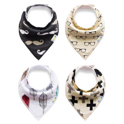 China Amazon Factory Supply Antibacterial Wholesale White Baby Bamboo Bibs for sale