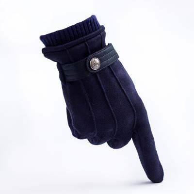 China New Fashion Daily Lifestyle Winter Stylish Touch Screen Knitted Screw Cuff Gloves For Men for sale