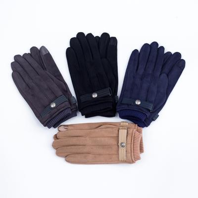 China New Daily Lifestyle Touch Finger Winter Driving Knitted Screw Cuff Gloves For Men for sale