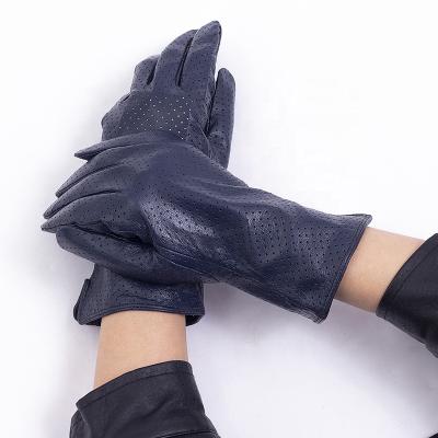 China Plain Customized Genuine Leather Gloves For Women Winter Outdoor Hand Warm Cold Proof Gloves for sale