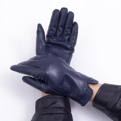 China Wholesale Simple Classic Genuine Leather Gloves Women Lap Ultra-soft Coating Outdoor Gloves Simple for sale