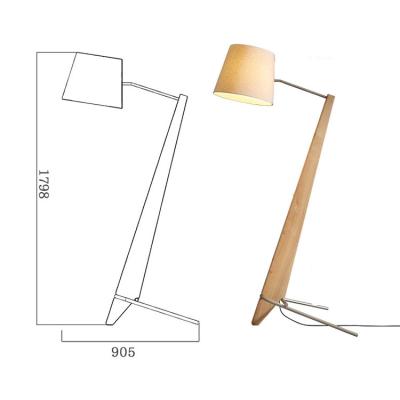 China Nordic Original Simple Solid Wood Floor Lamps Residential New Design Lamps Living Room Floor Lamp for sale