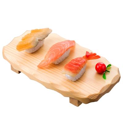 China Luxury Sashimi Wooden Rectangular Wooden Panel Dish Kitchen Sushi Tray for sale