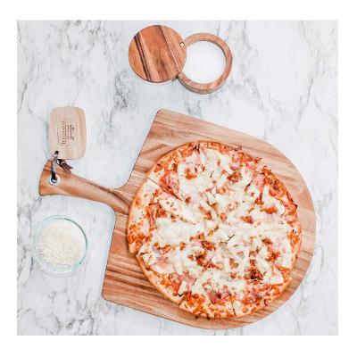 China Pizza Serving High Quality Pizza Board Uniquely Designed Wooden Chopper Pizza Skin for sale