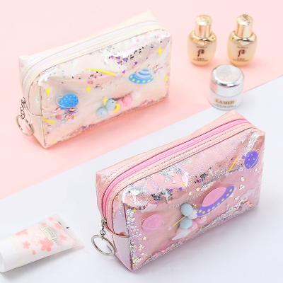 China Durable Waterproof Portable OEM Laser Bag Fashion Coin Purse Cosmetic Storage Bag Clutch for sale