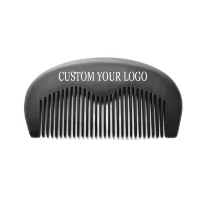 China Custom LOGO Private Label Mens Lice Travel Comb Black Wooden Hair Beard Pocket Comb For Travel for sale