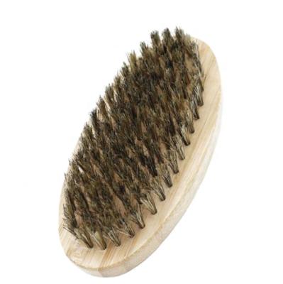 China Wholesale Custom Logo Brown Wooden Boars Shaving Brush Stiffens Wooden Beard Brush For Eco Friendly for sale