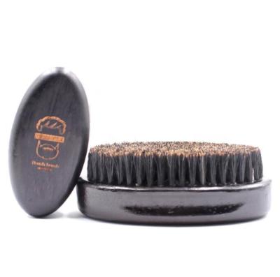 China New Style Amazon Style Boar Bristle Shaving Brush Men Black Color 100% Hot Selling Wooden Beard Hair Brush for sale