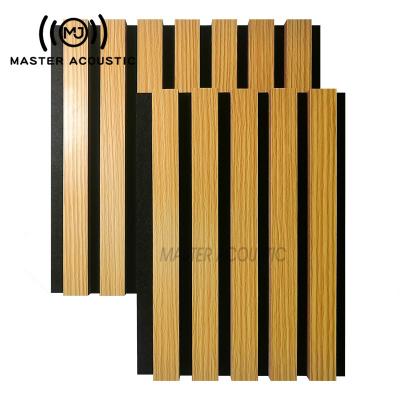 China Master Contemporary Acoustic Soundproof Wall Panels Akupanel Slat Grooved Acoustic Panel For Wall for sale