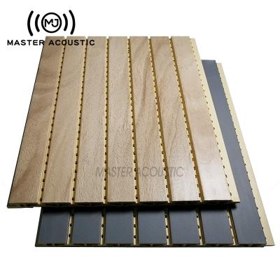 China Modern Master Acoustic WPC Grooved Acoustic Panel Sound Absorbing Panel for sale