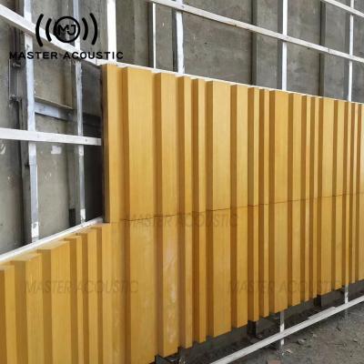 China Master Traditional Acoustic Sound Absorbing Slat Sound Barrier For Auditorium And Church Solid Wood MLS for sale