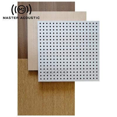 China Modern Perforated Sound Absorbing Panel Wall Panel MDF Acoustic Panel for sale