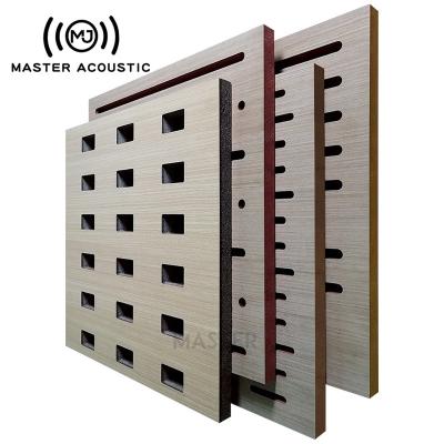 China Modern Master Acoustic CNC Carving Perforated Acoustic Panel Customized Sound Absorbing Holes for sale