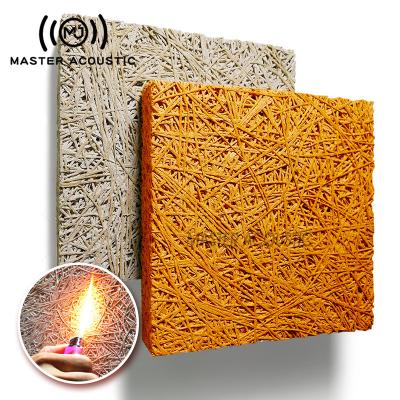 China Contemporary Main Acoustic Board Ceiling Wall Soundproof Treatment 4 x 8 Disco Design 20mm Thickness Woodchip Sound Barrier for sale