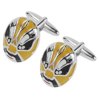 China Custom Fashion Accessories China Special Character Brass Enamel Cufflinks for sale