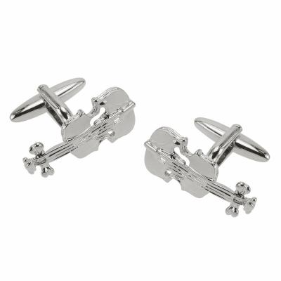 China Fashion Accessories Music Design Violin Novelty Cufflinks For Men for sale