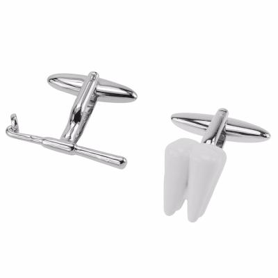 China Hot Dentist Unique Novelty Fashion Accessories Seller Cufflinks for sale