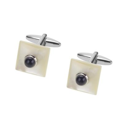 China Fashion Accessories Pearlescent Dress Shirt Studs Wedding Best Man Cufflinks for sale