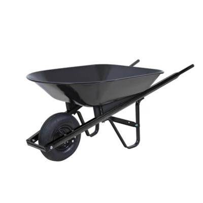 China North America Garden Wheelbarrow 4 FT3 Metal Tub Steel Handle Wheel Pneumatic Lawn Landscaping Cart Wagon for sale