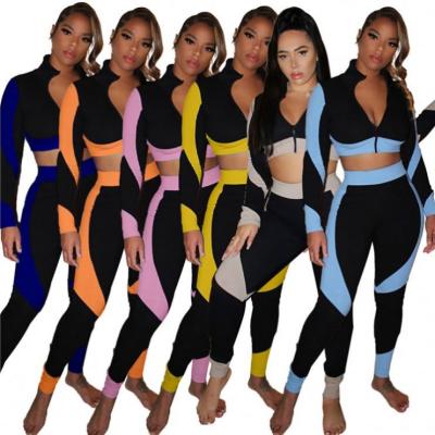 China Breathable winter clothes for women gym wear set two piece breeches set paypal for sale