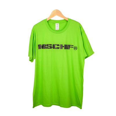 China Regular Wholesale High Quality Cropped Sleeve Green Crewneck Oversized Short T-Shirt for sale