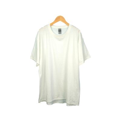 China Simple Design Regular Oversized Short Sleeve Crewneck Pure White T-Shirt for sale