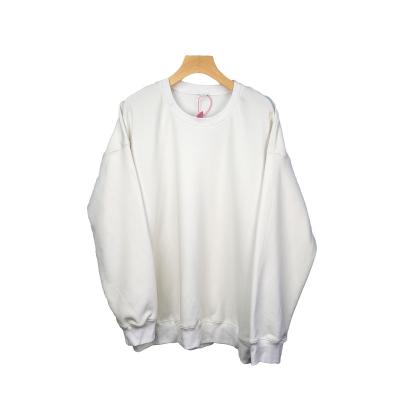 China Sustainable Factory Directly Supply 100%cotton Fleece White Crewneck Sweatshirt for sale