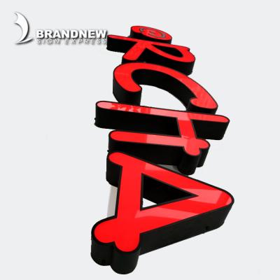 China Buildings Vacuum Forming 3d Plastic Acrylic Alphabet Letter 3D Led Outdoor Sign for sale