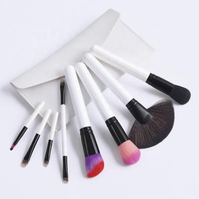 China Angular Blush 2022 Hot Fashion 8 Piece Makeup Brush Set Tools With Bag Foundation Makeup Brushes Colorful Makeup Brushes Custom Logo for sale