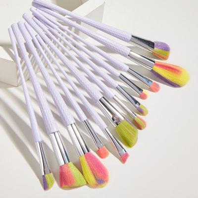 China Factory 12pcs Makeup Brush Set Fan Makeup Brush Eyeshadow Makeup Brush Professional Makeup Tools for sale