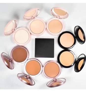 China Natural Cosmetics Face Cover Foundation Powder Ore Face Pressed Powder Foundation For Black Skin for sale