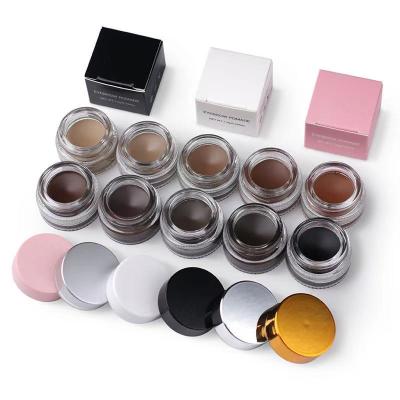 China Wholesale Waterproof With Brush Natural Brow Kits Private Label Eyebrow Tint Black Gel for sale