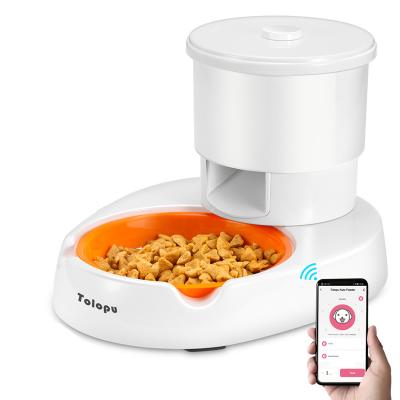 China Tuya Pet APP Automatic Automatic Synchronized Dry Food Dispenser Automatic Pet Feeder For Cats Dog Smart Feeder for sale