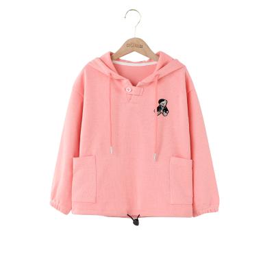 China Girls Cotton Hoodies Anti Shrink Warm Pullover With Hood for sale