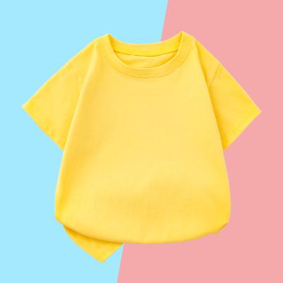 China Antibacterial Top Selling High Quality Professional 100% Organic Solid Cotton T-shirt Kids Baby Clothes Girls Set for sale