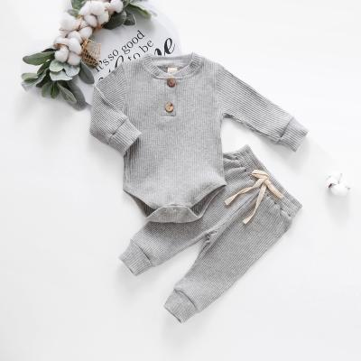 China Wholesale Custom Antibacterial Jumpsuit Set Baby Clothing Set Unisex Clothing Cloth For Babies for sale