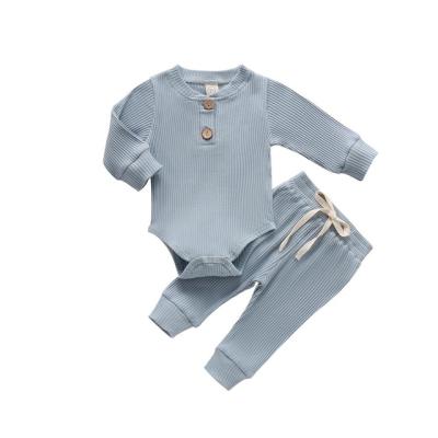 China Factory Price Antibacterial Baby Clothing Sets Package Coverall Logo 100%cotton Long Sleeve Baby Clothing for sale