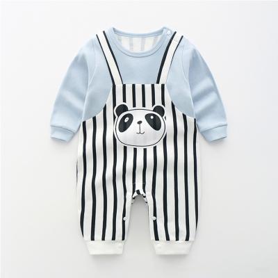 China Good Quality Spandex/Cotton Infant Romper Clothing Set Longsleeve Shorts Babies Unisex Autumn Clothing Set Overalls for sale