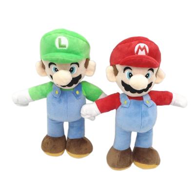 China Cartoon Toy 25cm Mario Bros Luigi Stuffed Animals Plush Doll Toy for sale