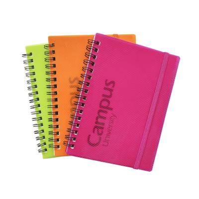 China Campus Colorful Fashion Printed Notebook A6 Double Spiral Binding Notebook for sale