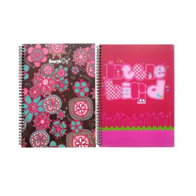 China Wholesale pp printed high quality spiral notebook cover spiral notebook for sale