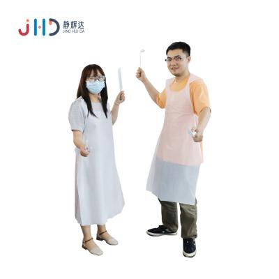 China For Food Process China Manufacture Waterproof Disposable Plastic Apron PE Kitchen CPE Apron for sale