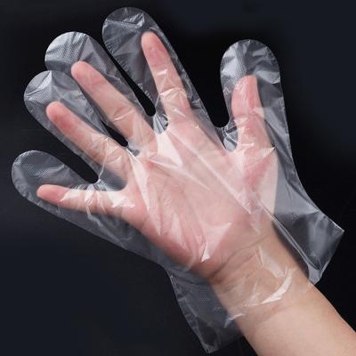 China Food Grade Kitchen Disposable PE Transparent Cleaning Waterproof Biodegradable Gloves for sale