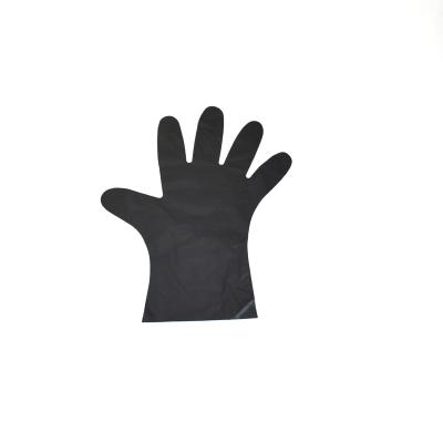 China China Whloesale Food Grade Transparent Blue Black Disposable Plastic Band Gloves for sale